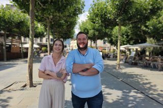 Andrea Joris et Loïc Morand, vice-présidente et nouveau président du HC Martigny.